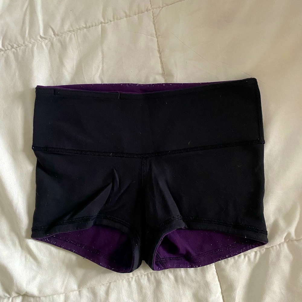 Lululemon reversible spandex shorts